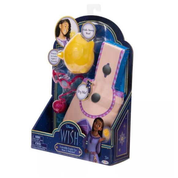 Disney Jakks Pacific Wish Loveable Light-Up Star & Satchel - Picture 8 of 10